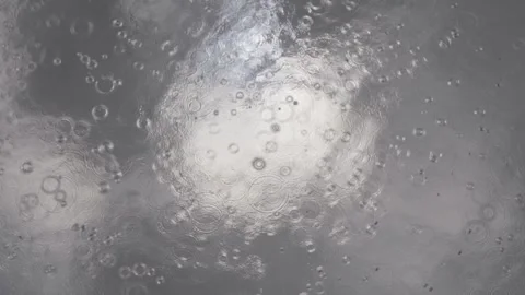 Raindrops on the river Stock Footage 139031773