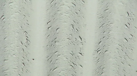 Raindrops on roof Stock Footage 459841