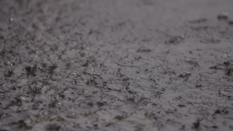 Raindrops slow motion Stock-Footage 97858875