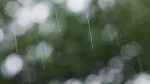 Raindrops in slow motion Stock Footage 132101534
