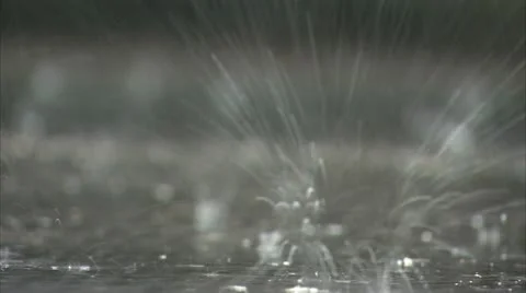 RAINDROPS SPLASH Stock-Footage 11528216