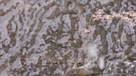 Raindrops Splashing On the Ground. Close-up Stock-Footage 42940514