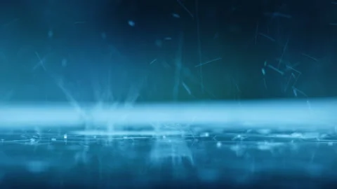 Raindrops Splashing On Skylight Window Stock Footage 157727502