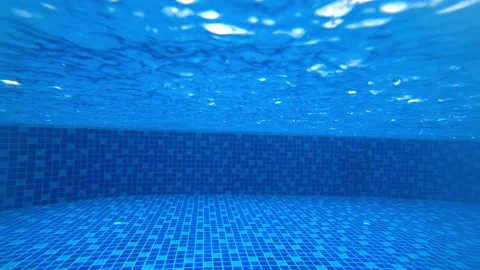 Raindrops on the surface of the pool water Video stock 191963895