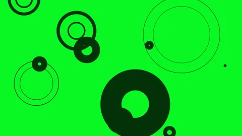 Raindrops template. Green screen basic flat animation. Motion with seamless loop Stock Footage 170388745