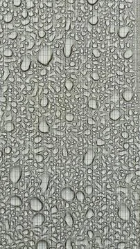 Raindrops on tent fabric seen from inside tent Stock Photos