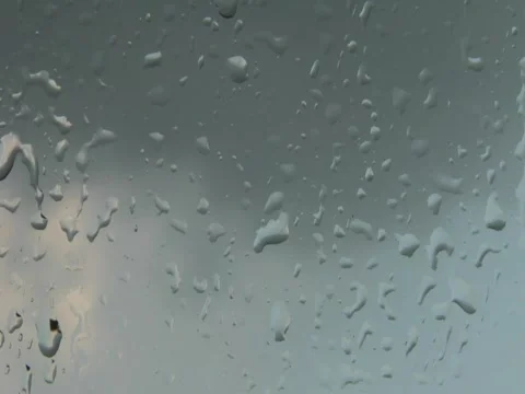 Raindrops timelapse with clouds Stock Footage 821544