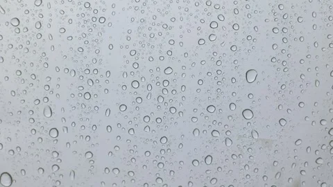 Raindrops on transparent oilcloth. Stock Footage 267856042