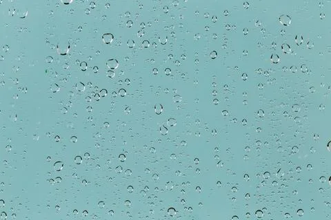 Raindrops turquoise background Stock Photos