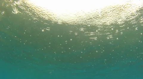Raindrops underwater Video stock 33210905