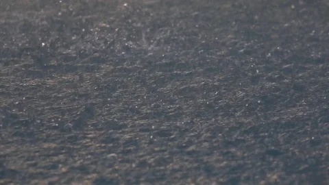 Raindrops on water surface of a pond 스톡 동영상 76965066