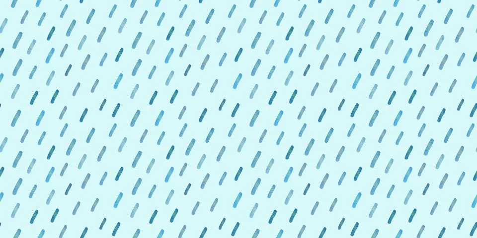 Raindrops Watercolor repeat pattern. Hand drawn Rainy Seamless Background. Stock Illustration