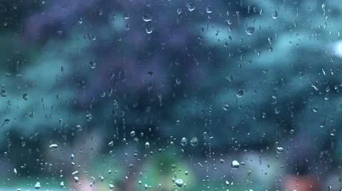RAINDROPS ON A WINDOW 1 Stock Footage 10887653