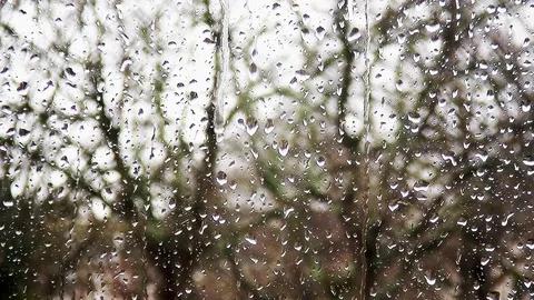  Raindrops on the window 2  Stock Footage 85572540