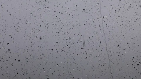 Raindrops on window : 60 fps Stock Footage 91716692