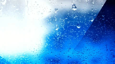 Raindrops in the window 9 Stock Footage 11808092