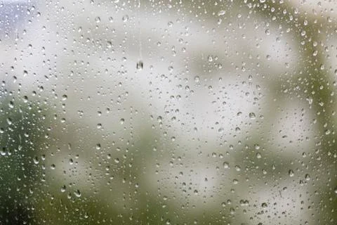 Raindrops on a window, for backgrounds Stock Photos