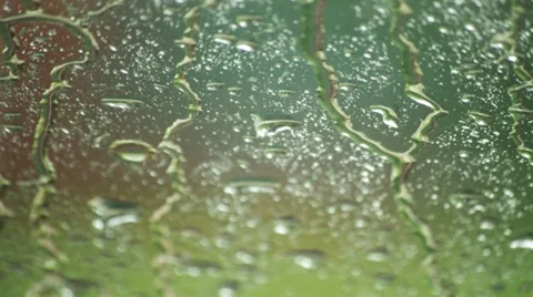 Raindrops on window Stock Footage 7974955