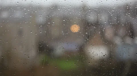 Raindrops on window. Stock Footage 34361750
