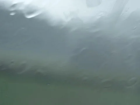 Raindrops on window Video stock 81195943