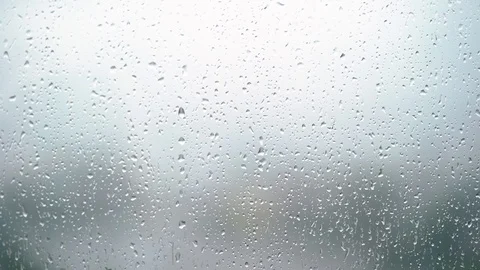 Raindrops at the window Stock Footage 85595547