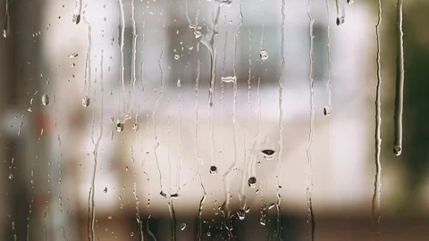Raindrops on the window Stock Footage 85626459