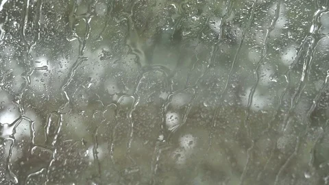 Raindrops on the window Stock Footage 100611760