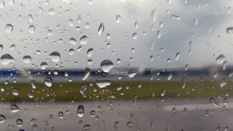 Raindrops on window Stock Footage 161475616