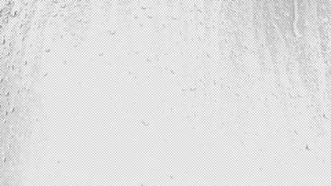 Raindrops on the window glass. Alpha channel included. Png+alpha. Stock Footage 140124591