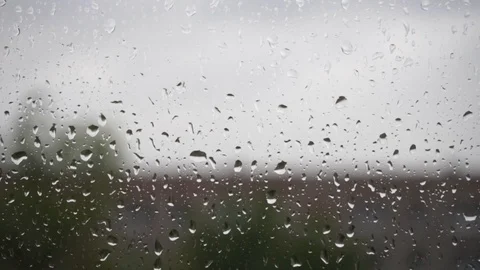 Raindrops on the window glass Stock Footage 109116825