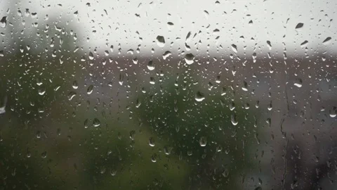 Raindrops on the window glass Stock Footage 109116829