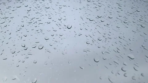 Raindrops on the window glass Stock Footage 144742794