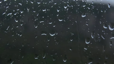 Raindrops on the Window Glass. Stock Footage 255664743