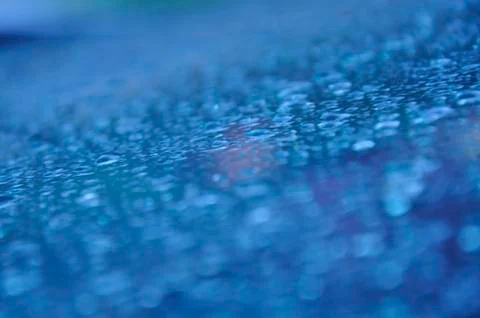 Raindrops on window glass Stock Photos