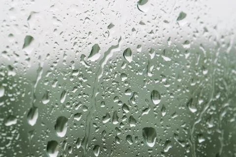 Raindrops on the window glass Foto stock