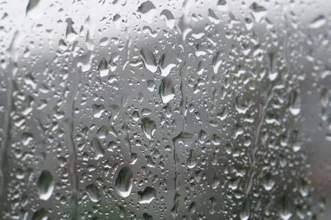 Raindrops on the window glass Foto stock