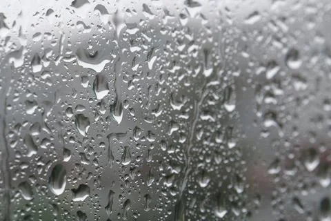 Raindrops on the window glass Photos