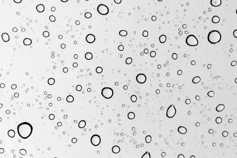 Raindrops on window glasses surface Foto stock
