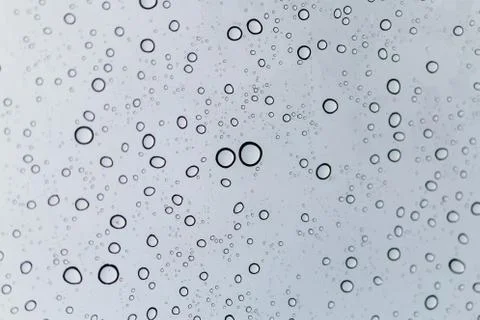 Raindrops on window glasses surface Foto stock