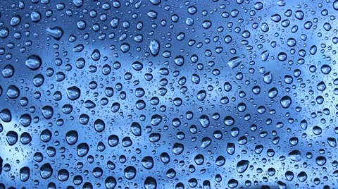 Raindrops on window - light Stock Footage 49240524