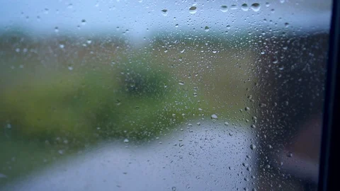Raindrops on window pane, close-up 스톡 동영상 119330793