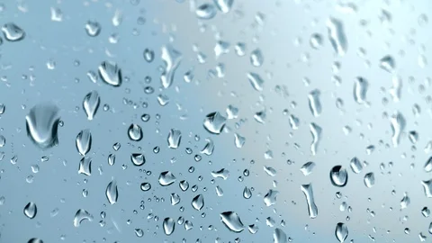 Raindrops on a window pane Video stock 93782476
