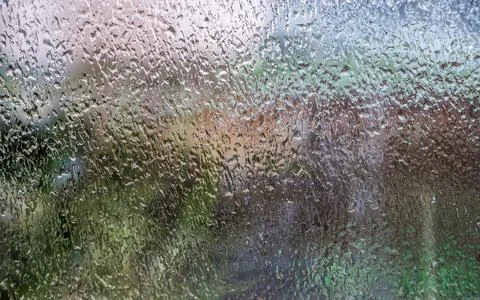 Raindrops on the window pane 写真素材