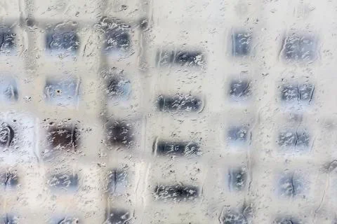 Raindrops on the window Stock Photos