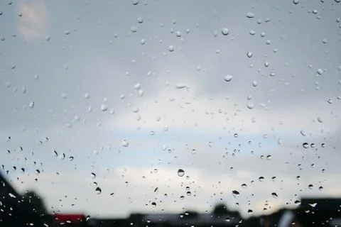 Raindrops on a window Stock-Fotos