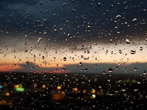Raindrops on the Window Foto stock