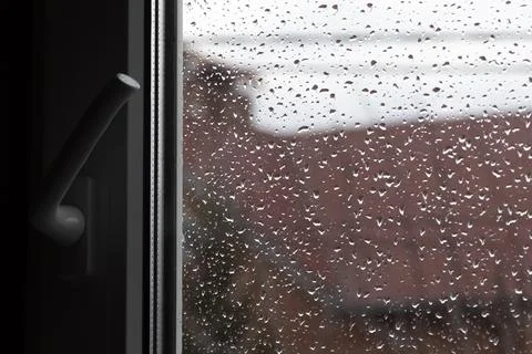 Raindrops on the window Stock Photos