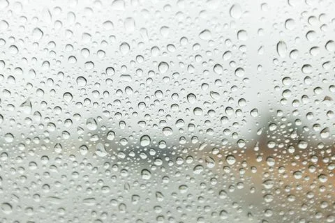 Raindrops On Window Foto stock