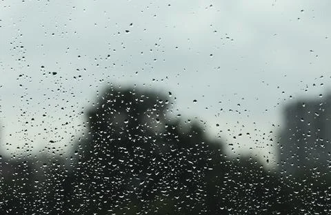 Raindrops on a window Stock Photos