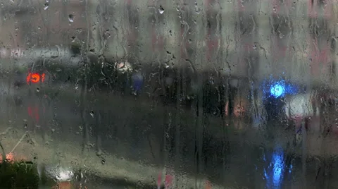 Raindrops on a windowpane 库存影片 54594283